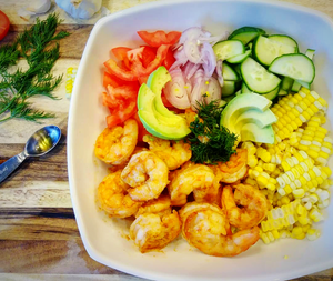 @fitmom_fitfood's Honey Chipotle Shrimp